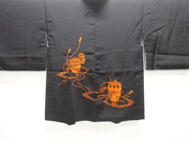 棗模様刺繍絵羽織